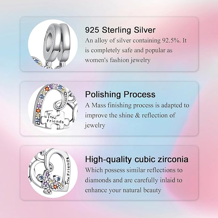 Bible Family Mom Wife Love Heart Dangle Charm 925 Sterling Silver Charms fits Bracelets and Necklace Pendant Bead Charms Jewelry Present for Women Family Friends