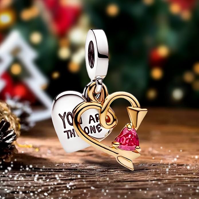 Cute Fashion Heart Charms,S925 Sterling Silver Charm,Bead for Bracelets and Necklaces,For Women Jewelry Present