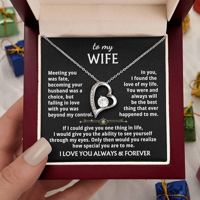 Jewelry To My Wife - The Best Thing That Ever Happened To Me, Forever Love Necklace, Gift for Her, Romantic Christmas Birthday Valentine Gift