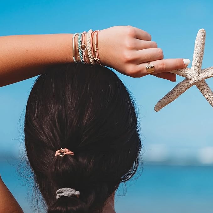 K'lani Hair Tie Bracelets for Women - Elastic Hair Bands That Double as Stylish Jewelry - Live - Medium