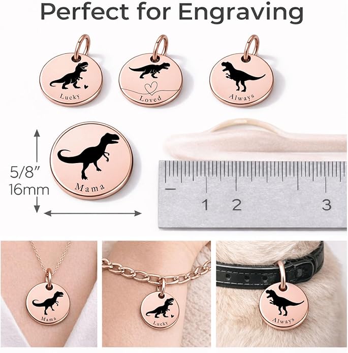 SM Design Mama Animal Charm Set – Set of 4 Stainless Steel Charms – Motherhood & Family Keepsake Jewelry Charmss