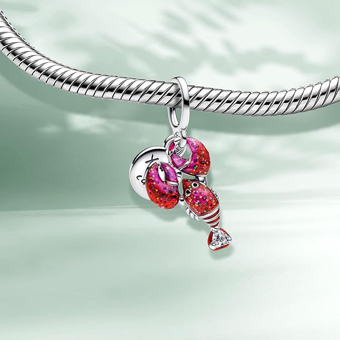 Cute Fashion Heart Charms,S925 Sterling Silver Charm,Bead for Bracelets and Necklaces,For Women Jewelry Present