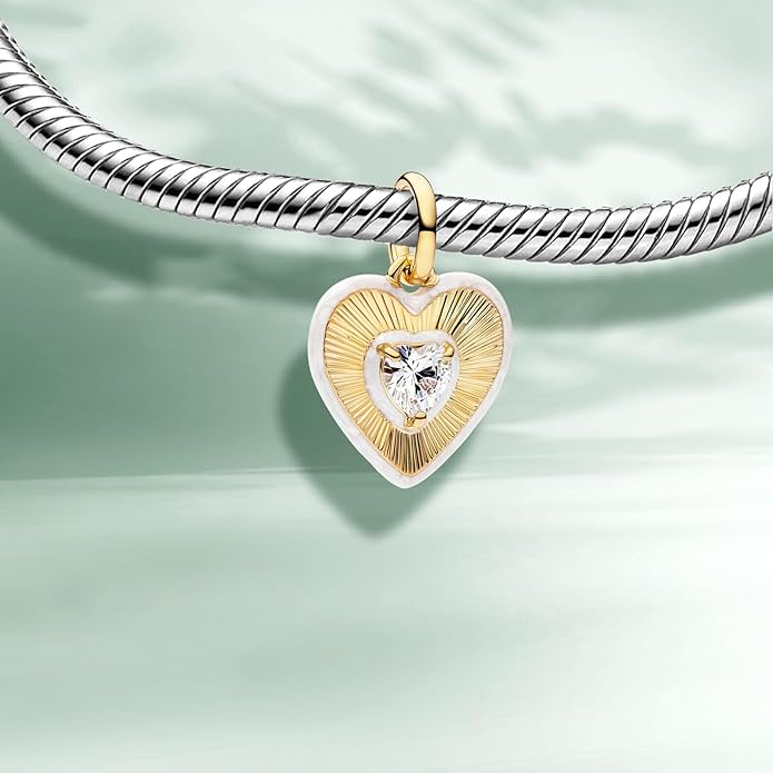 Family Mom Heart Charms 925 Sterling Silver Bead for Bracelets and Necklaces For Women Jewelry Present