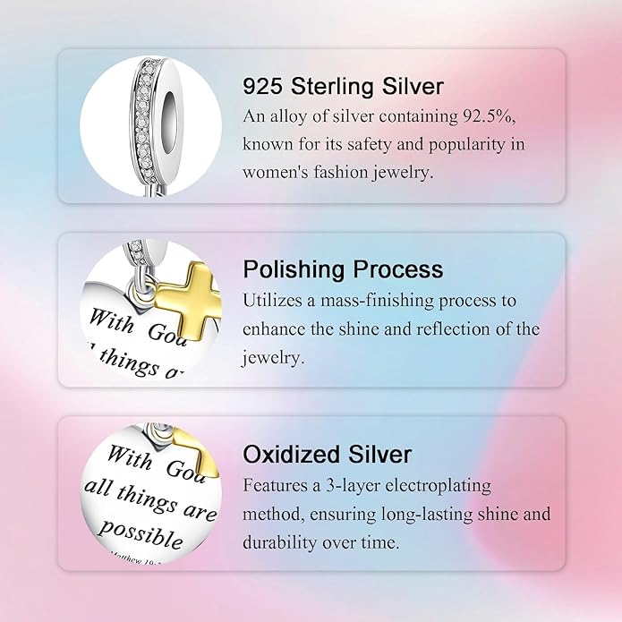 Birthday Fashion Love Heart Dangle Charm 925 Sterling Silver Charms fits Bracelets and Necklace Pendant Bead Charms Jewelry Present for Women Family Friends