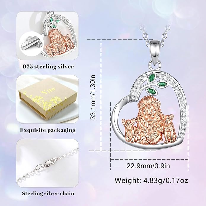 Vito 925 Sterling Silver Tree of Life Necklace for Women, Mother Tree Pendant for Mom Mother Necklace Mother's Day Jewelry Gift for Wife Grandma, 18/22 Inch Chain