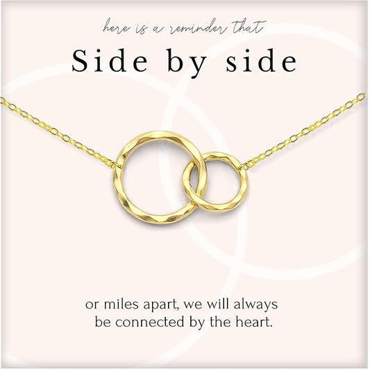 HOPE LOVE SHINE Best Friend Gift for Women - Meaningful BFF Friendship Necklace, Jewelry 16+2", 14k Gold Plated Sterling Silver