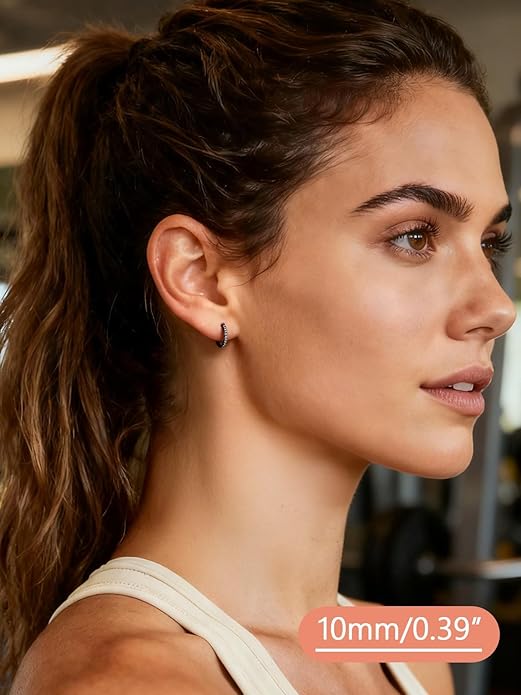 FaithHeart Sterling Silver Hoop Earrings for Women, Hypoallergenic Huggie Hoop Earrings Lightweight Small Cartilage Earrings Hoop Earring Dainty Everyday Earrings 6/8/10/12/14/15/16/18/20mm