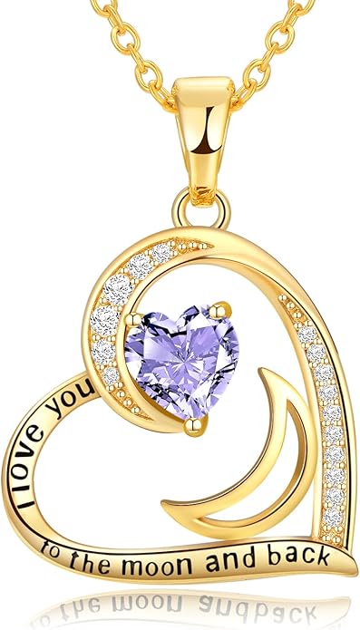 Heart Gold Necklace for Women Birthday Gifts for wife Jewelry for Wife Necklace for Girlfriend Mom Daughter Gold Jewelry for Women