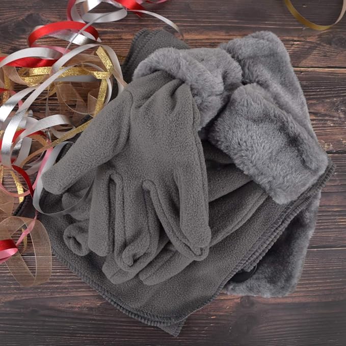 boxed-gifts Women's Warm Fleece Winter - Women's Hat and Glove Set + Hats Gloves Scarves for Women