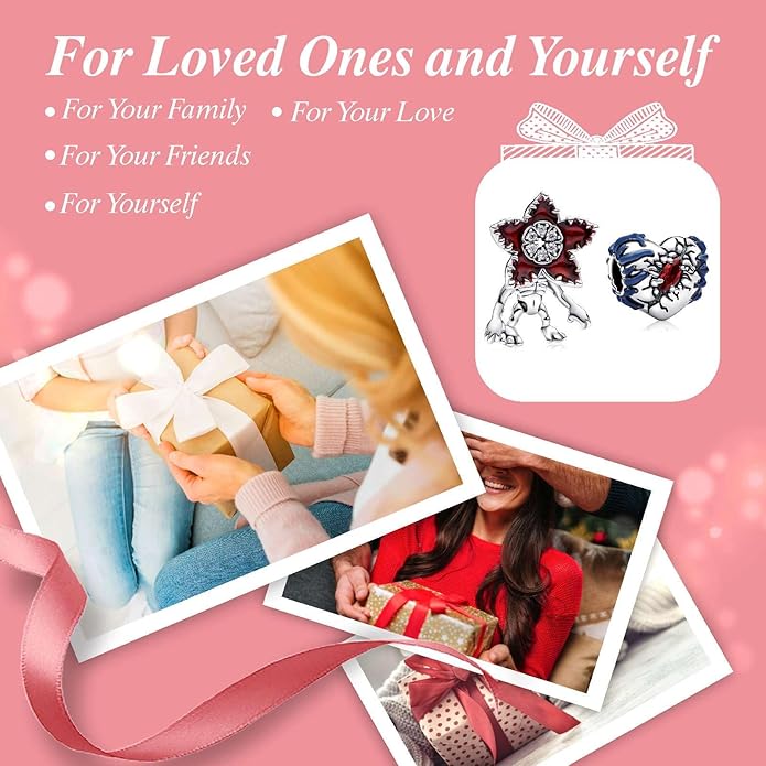 Cute Fashion Heart Charms,S925 Sterling Silver Charm,Bead for Bracelets and Necklaces,For Women Jewelry Present