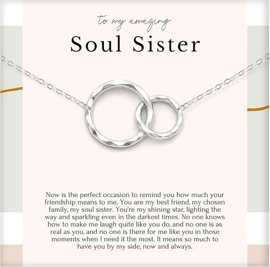 HOPE LOVE SHINE Best Friend Gift for Women - Meaningful BFF Friendship Necklace, Jewelry 16+2", 14k Gold Plated Sterling Silver