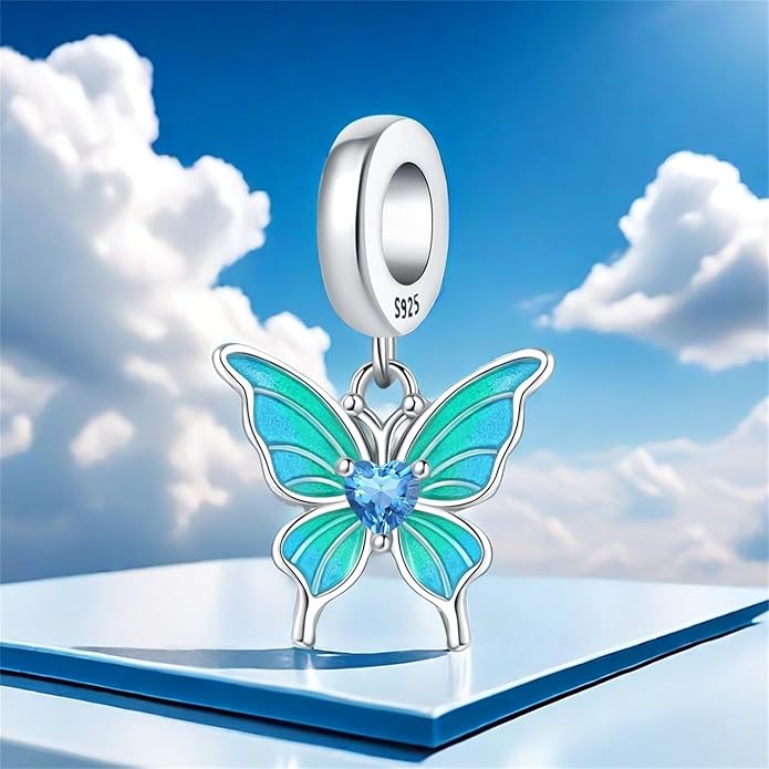 Cute Panda Animal 925 Sterling Silver Charms for Bracelets and Necklace Dangle Pendants Butterfly Elephant Dog Bead Jewelry Present for Women Family Friends