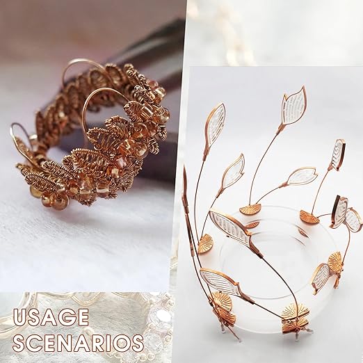 6 Gauge/ 4.1 mm 12.5 Feet 1 Pound 99.9% Dead Soft Copper Wire for Electroculture Gardening, Jewelry Making, Beading, Science Projects