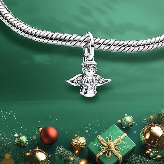 Cute Fashion Heart Charms,S925 Sterling Silver Charm,Bead for Bracelets and Necklaces,For Women Jewelry Present