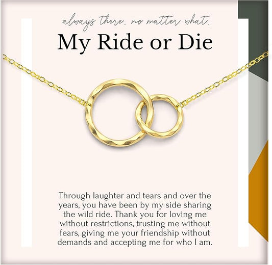 HOPE LOVE SHINE Best Friend Gift for Women - Meaningful BFF Friendship Necklace, Jewelry 16+2", 14k Gold Plated Sterling Silver