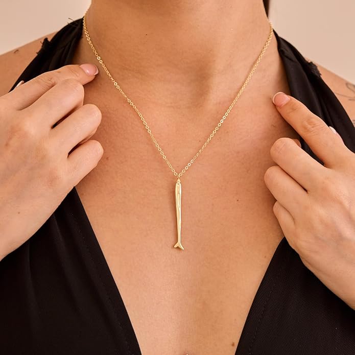 14K Gold Plated Dainty Pendant Butterfly Bead Boot Bee Baseball Flower Compass Airplane Heart Hummingbird Tree Necklace Simple Jewelry Gift for Women