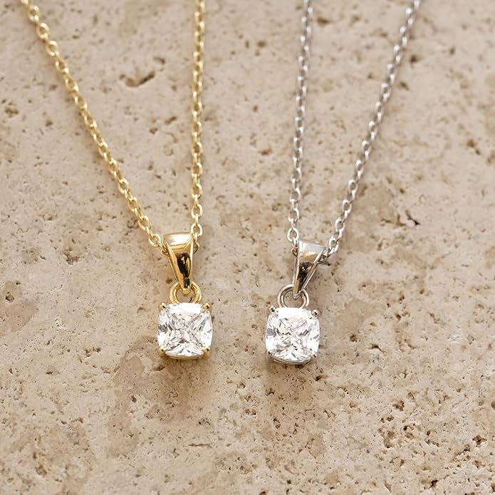 Valentines Day Gifts for Women Her - Dainty Necklaces for Women Cute Station Choker Simulated Diamond Necklace Simple Layering CZ Necklace Trendy Jewelry Gifts