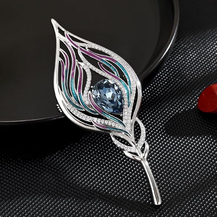 Rhinestone Brooch for Women Rhinestone Brooches Pins Crystal Lapel Pin Jewelry Christmas Valentine's Day Gift for Wife Girlfriend