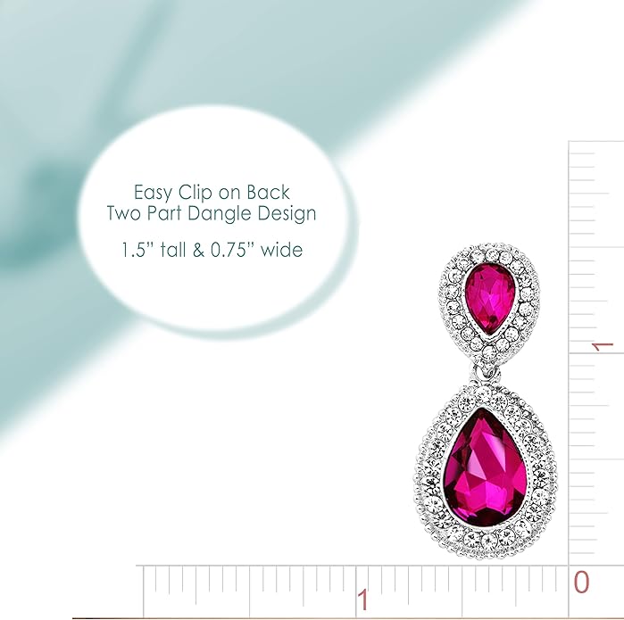 Spinningdaisy Clip On Earrings for Women | Non Pierced Earrings for Wedding