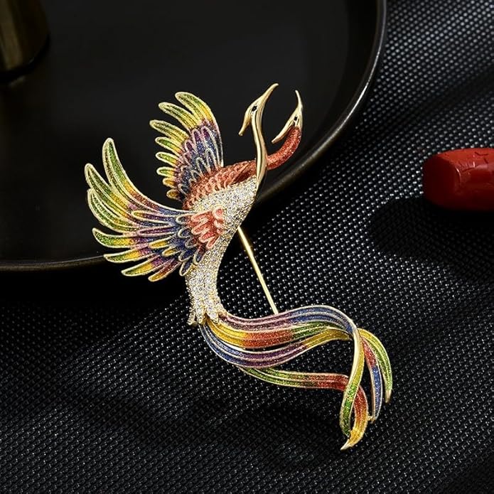 Animal Brooch for Women Rhinestone Brooch Pin 18k Gold Plated Animal Lapel Pin Fashion Jewelry Gift for Mom Wife
