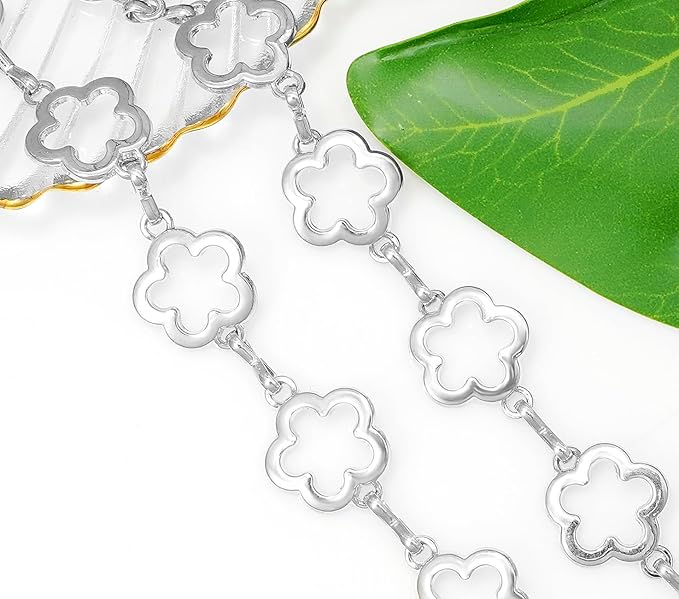 Small Flower Metal Belt Chain - Adjustable Waist Chain for Women's Dresses