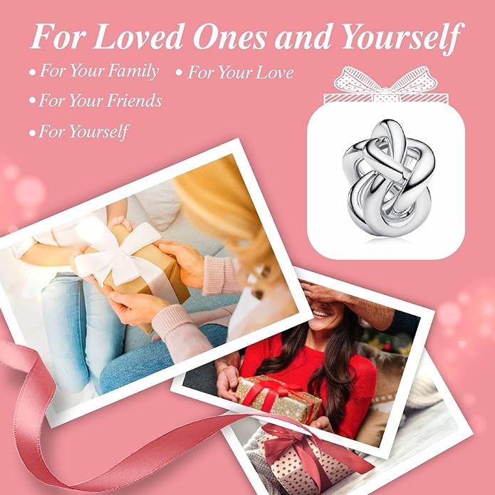 Family Mom Heart Charms 925 Sterling Silver Bead for Bracelets and Necklaces For Women Jewelry Present