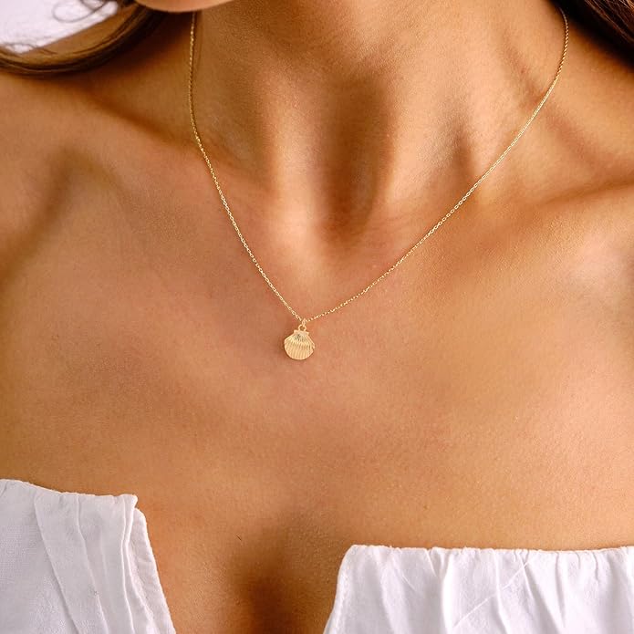 14K Gold Plated Dainty Pendant Butterfly Bead Boot Bee Baseball Flower Compass Airplane Heart Hummingbird Tree Necklace Simple Jewelry Gift for Women