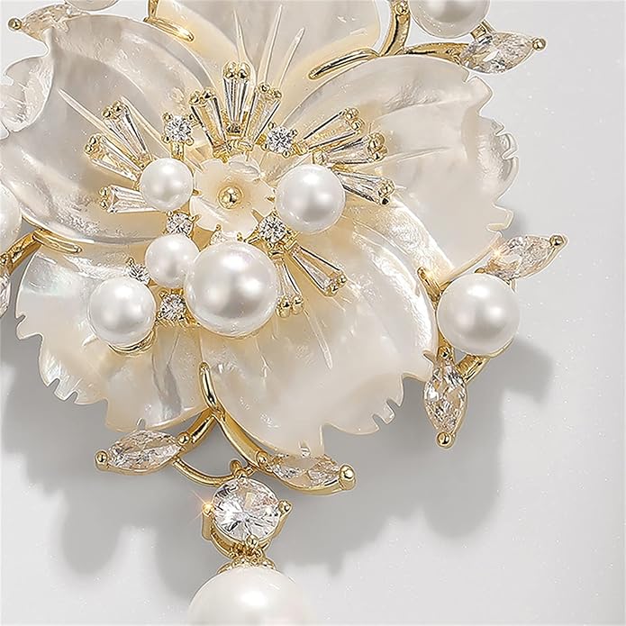 Brooch Pins For Women Fashion, Flower Brooches Jewelry For Women Floral Series Brooches And Pins Designer Lady's Costume