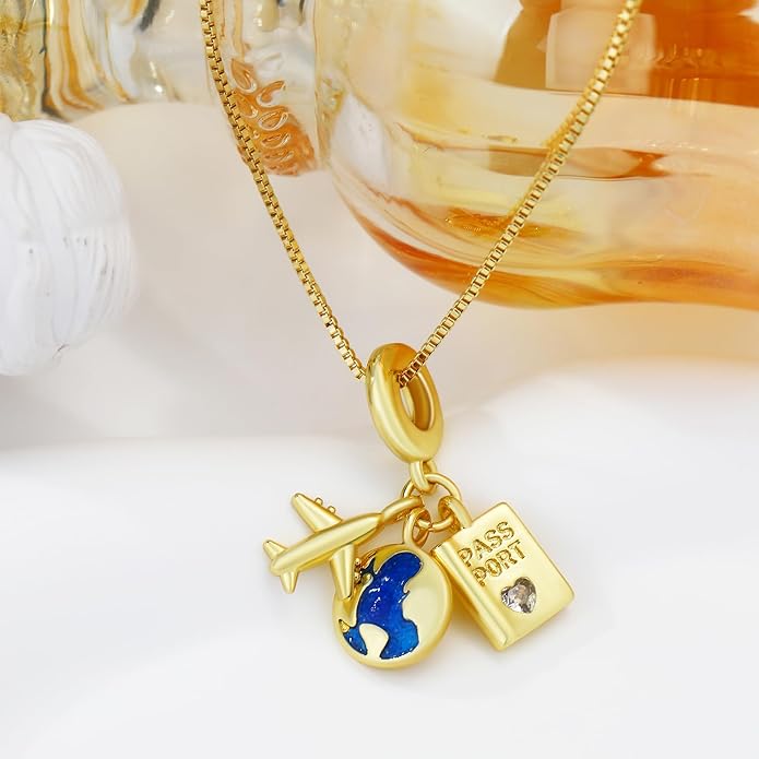 MISS RIGHT Dainty Gold Evil Eye Hamsa Hand Coin Lucky Charm Pendant Necklace for Women Trendy Vintage Paperclip Chain Sun Moon Clover Flower Chunky Charm Necklace Jewelry Gifts