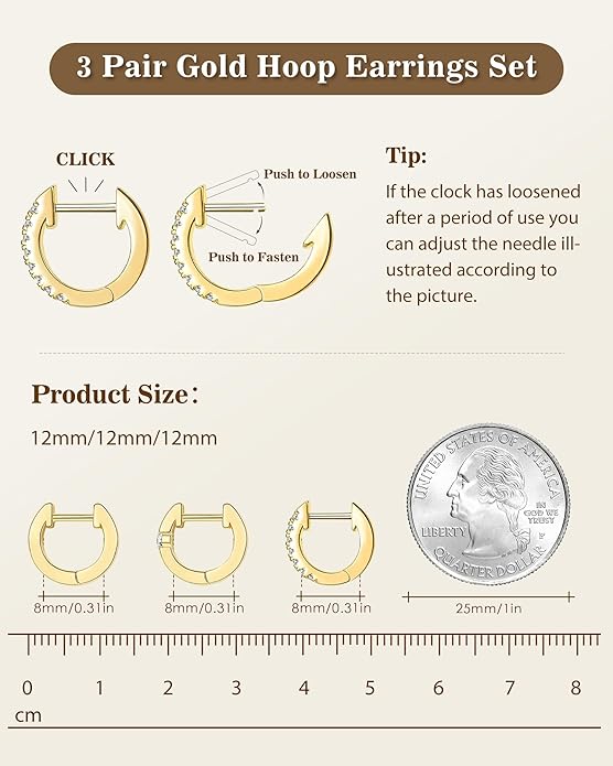 Tassel Chain Small Gold Hoop Dangle Earring For Women Huggie Earring Heart Star CZ 14K Gold Plated Fashion Jewelry Friendship Gift