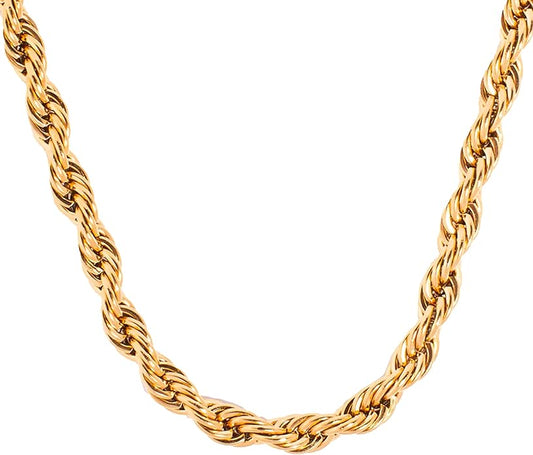 Hey Harper Gold Necklace For Women Trendy Necklace - 14K Golden PVD Coating Waterproof & Sweatproof Non Tarnish Jewelry Chain Necklaces