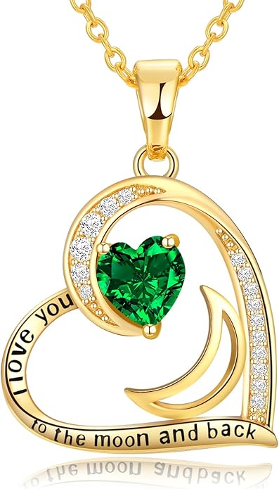 Heart Gold Necklace for Women Birthday Gifts for wife Jewelry for Wife Necklace for Girlfriend Mom Daughter Gold Jewelry for Women