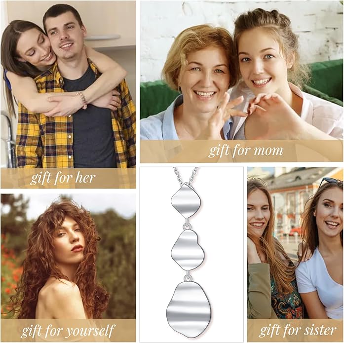 Long Necklace Sterling Silver Larait Bar Y Lariat Long Chain Drop Adjustable Necklace Gift for Her, 30"