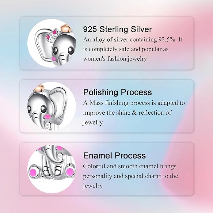 Birthday Fashion Love Heart Dangle Charm 925 Sterling Silver Charms fits Bracelets and Necklace Pendant Bead Charms Jewelry Present for Women Family Friends