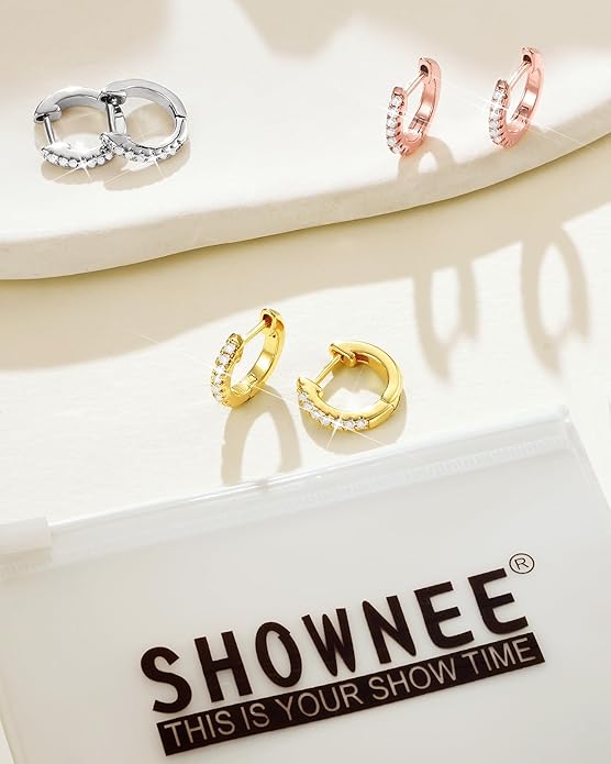 Tassel Chain Small Gold Hoop Dangle Earring For Women Huggie Earring Heart Star CZ 14K Gold Plated Fashion Jewelry Friendship Gift