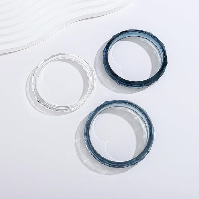 Acrylic Resin Bangles Bracelets for Women Wide Irregular Geometric Wristband Statement Bracelet Punk Chunky Acrylic Resin Bangle