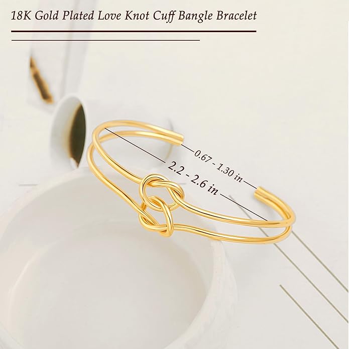 PERNNLA PEARL Dainty Gold Bar Bracelet for Women Simple Delicate Thin Cuff Bangle Hook Bracelet 18K Gold Plated Handmade Minimalist Jewelry