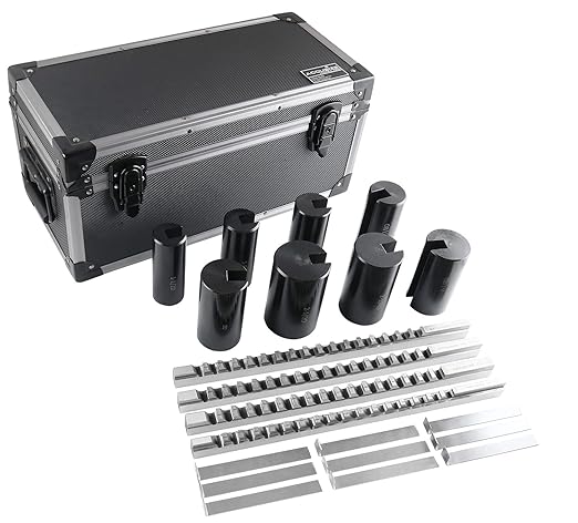 Accusize Industrial Tools No 40A H.S.S. Keyway Broach Sets in Fitted Box, 32 Combinations, 5100-0042