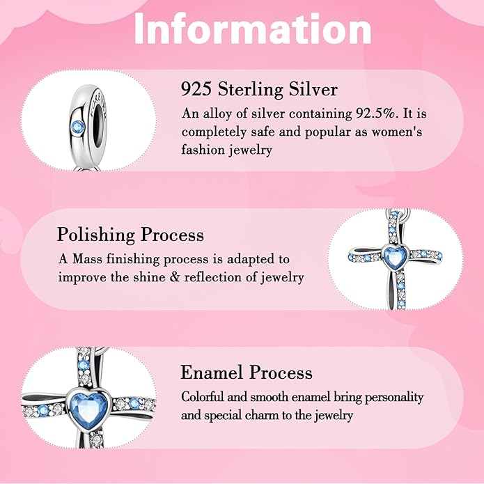 925 Sterling Silver Charms for Bracelets and Necklaces Charms for Women Fashion Jewelry for Women Friend and Mother