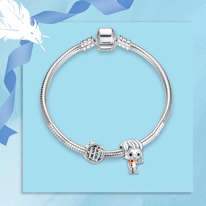 925 Sterling Silver Charms Magic Movie Character Dangle Beads for Bracelets and Necklaces Jewelry for Women