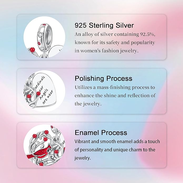 Birthday Fashion Love Heart Dangle Charm 925 Sterling Silver Charms fits Bracelets and Necklace Pendant Bead Charms Jewelry Present for Women Family Friends