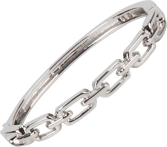 SPUNKYsoul Chain Link Buckle With Rhinestones Cuff Bracelet in Gold, Silver Rose Gold and Gun Metal for Women