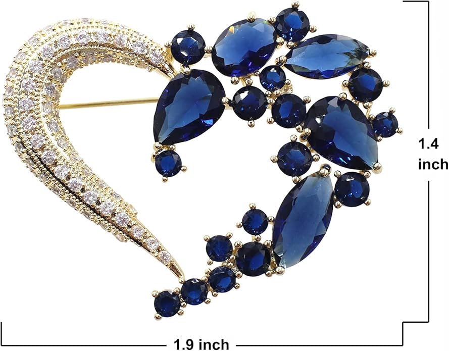 Brooch Pins for Women Girls Fashion Flower Crystal Rhinestone Pearl Jewelry