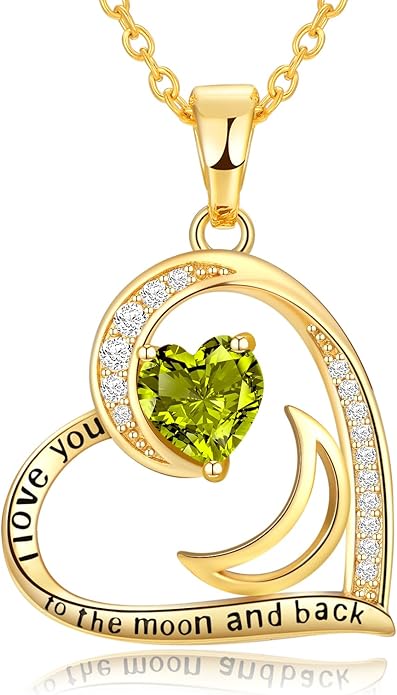 Heart Gold Necklace for Women Birthday Gifts for wife Jewelry for Wife Necklace for Girlfriend Mom Daughter Gold Jewelry for Women
