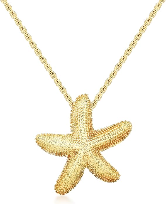 MISS RIGHT Dainty Gold Evil Eye Hamsa Hand Coin Lucky Charm Pendant Necklace for Women Trendy Vintage Paperclip Chain Sun Moon Clover Flower Chunky Charm Necklace Jewelry Gifts