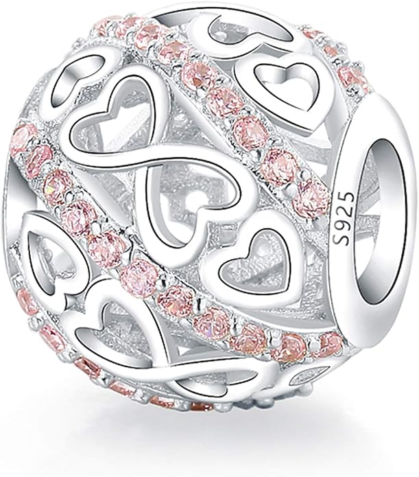 925 Sterling Silver Sunflower Charms Fit Pandora Charms Bracelet Forever In My Heart Fit Wife Mother's Day Christmas Birthday Gift