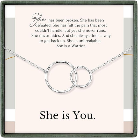 HOPE LOVE SHINE Encouraging Gift for Women - Courage, Strength, Motivational, Inspirational Necklace, Jewelry 16+2", 14k Gold Plated Sterling Silver