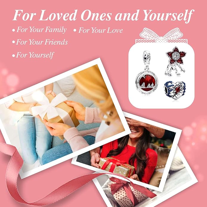 Cute Fashion Heart Charms,S925 Sterling Silver Charm,Bead for Bracelets and Necklaces,For Women Jewelry Present