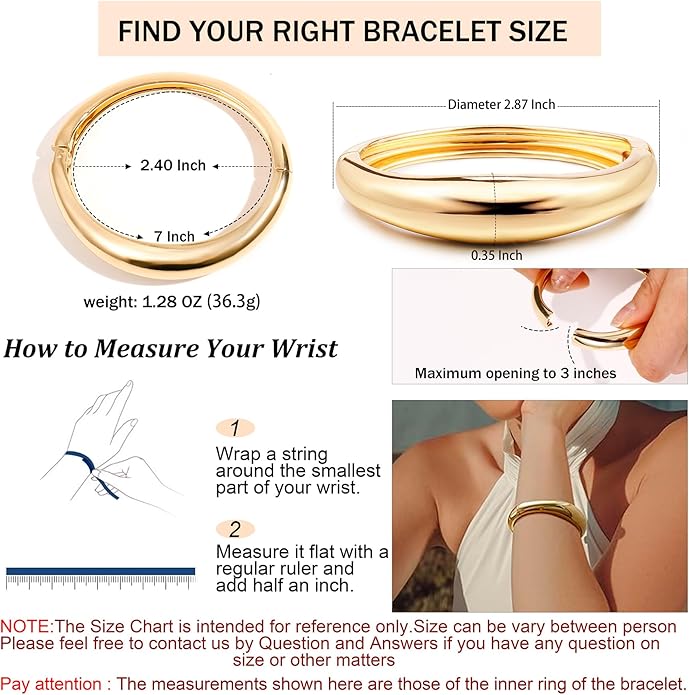 Elegance 11 designs Gold Plated Cuff Bangle Bracelets For Women Set Chunky Trendy Gold Bracelet Minimalist Hinged Arm Cuff Jewelry Gift 2pcs