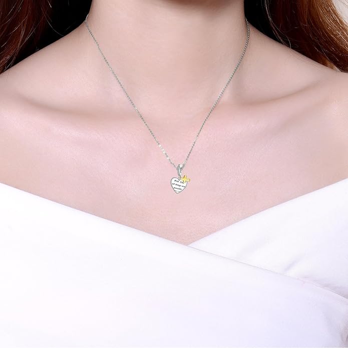 Birthday Fashion Love Heart Dangle Charm 925 Sterling Silver Charms fits Bracelets and Necklace Pendant Bead Charms Jewelry Present for Women Family Friends